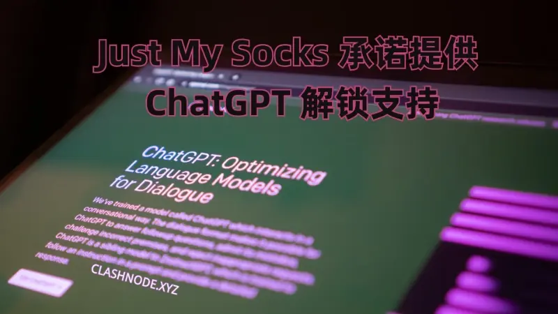 Just My Socks 支持 ChatGPT 注册登录